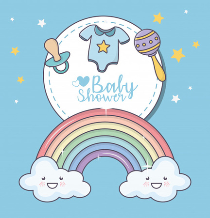 baby-shower-rainbow-cloud-cartoon-rattle-pacifier-clothes-card_24640-59131